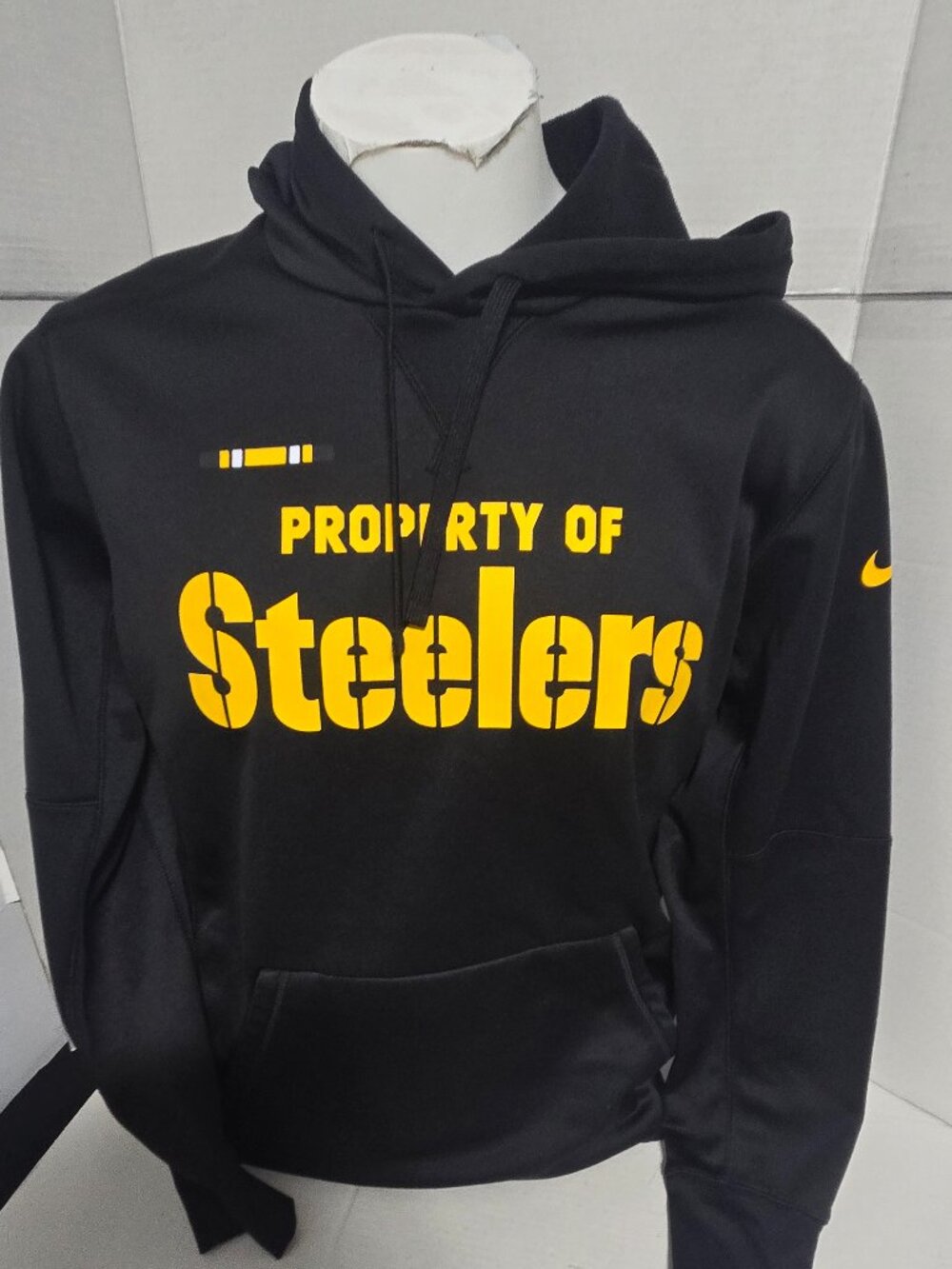 Nike Pittsburgh Steelers Dri-FIT Training Hoodie Property of Steelers Men's Medi